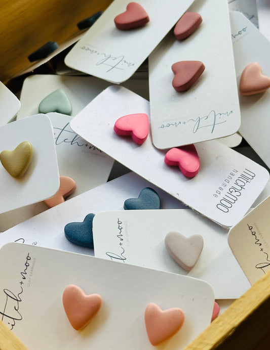 Heart Studs